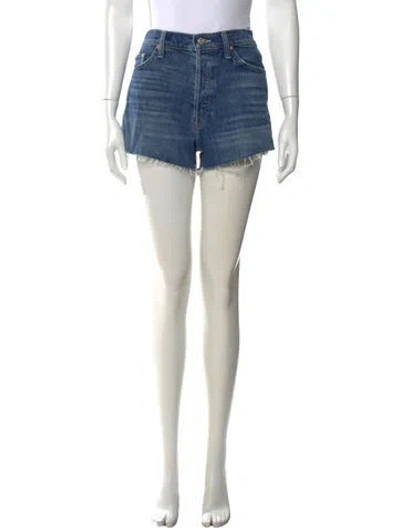 Pre-owned Mother Mini Shorts In Blue