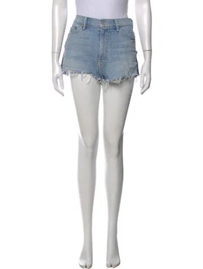 Pre-owned Mother Mini Shorts In Blue
