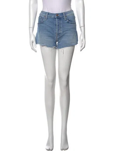 Pre-owned Mother Mini Shorts In Blue