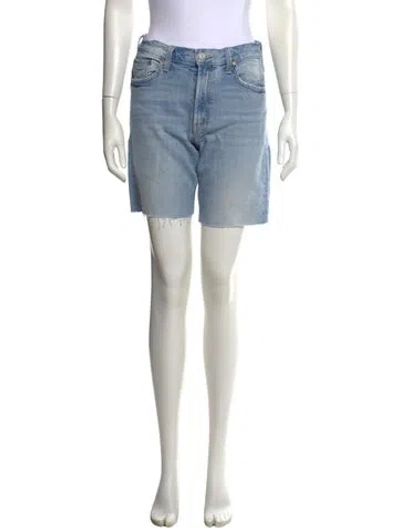 Pre-owned Mother Mini Shorts In Blue