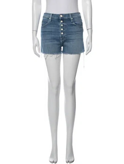 Pre-owned Mother Mini Shorts In Blue