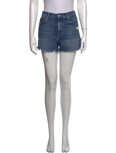 Pre-owned Mother Mini Shorts In Blue