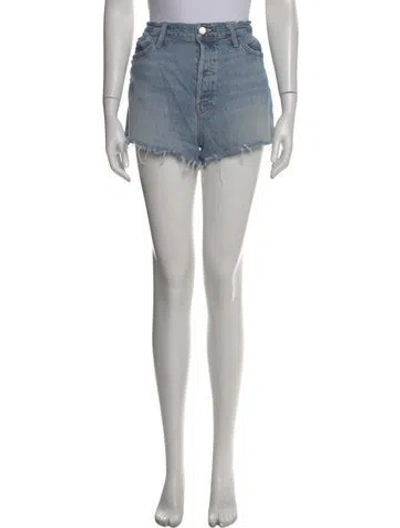 Pre-owned Mother Mini Shorts In Blue