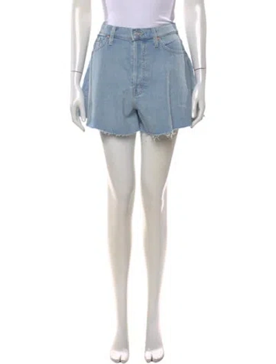 Pre-owned Mother Mini Shorts In Blue