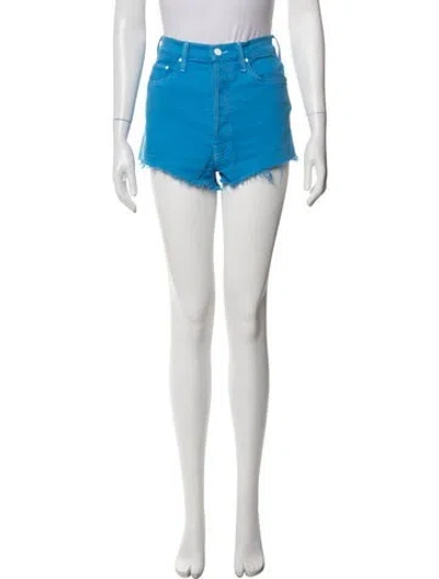 Pre-owned Mother Mini Shorts In Blue