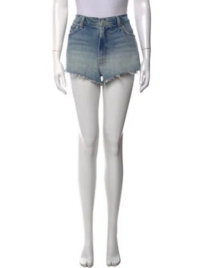 Pre-owned Mother Mini Shorts In Blue