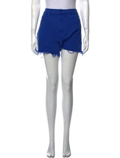 Pre-owned Mother Mini Shorts In Blue