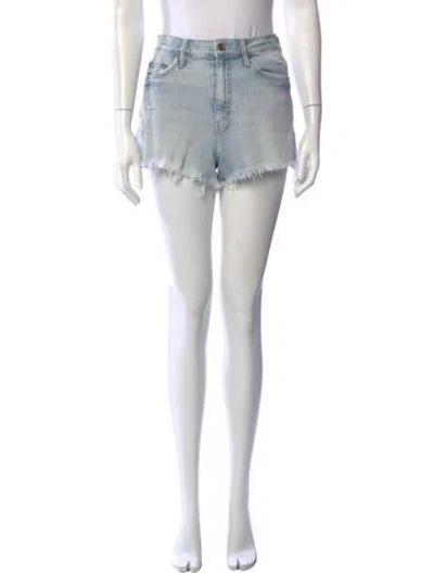 Pre-owned Mother Mini Shorts In Blue
