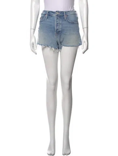 Pre-owned Mother Mini Shorts In Blue