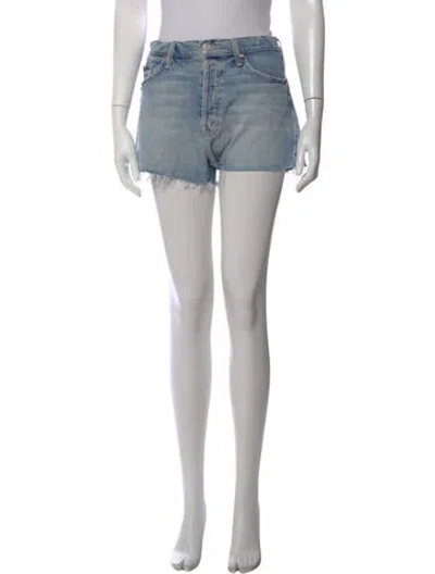 Pre-owned Mother Mini Shorts In Blue