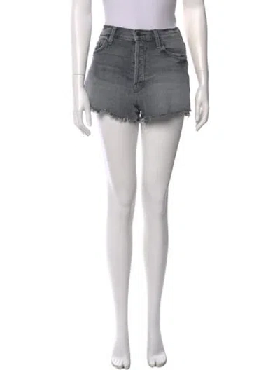Pre-owned Mother Mini Shorts In Gray