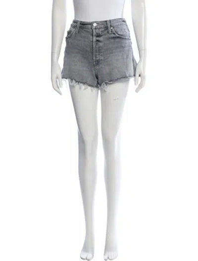 Pre-owned Mother Mini Shorts In Gray