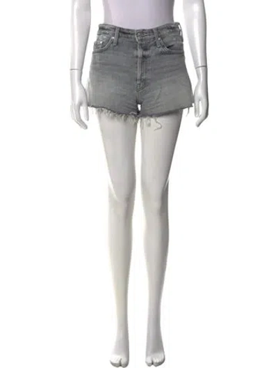 Pre-owned Mother Mini Shorts In Gray