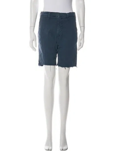 Pre-owned Mother Mini Shorts In Green