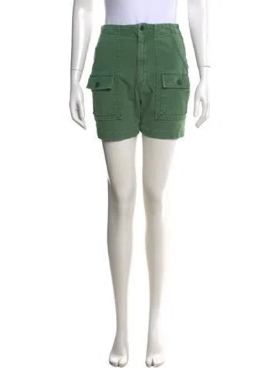 Pre-owned Mother Mini Shorts In Green