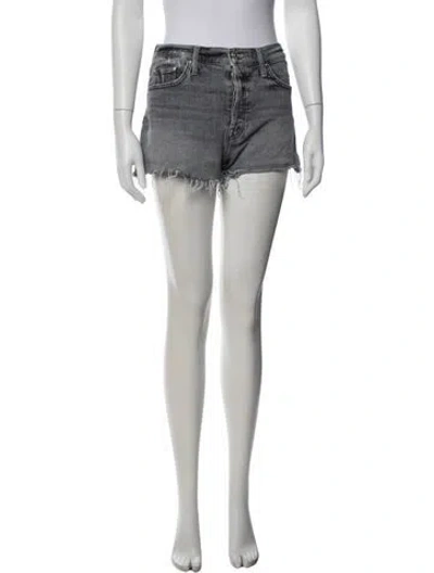 Pre-owned Mother Mini Shorts In Grey