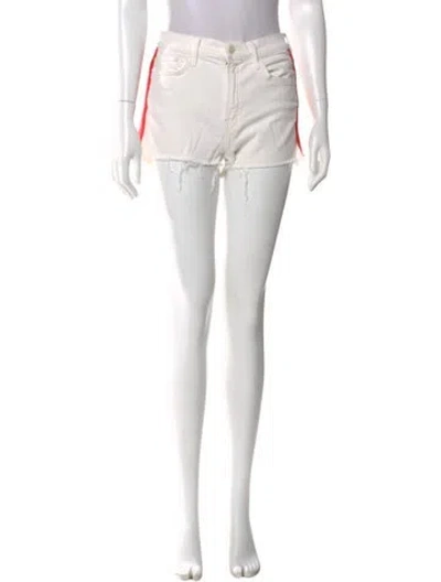 Pre-owned Mother Mini Shorts In Neutral