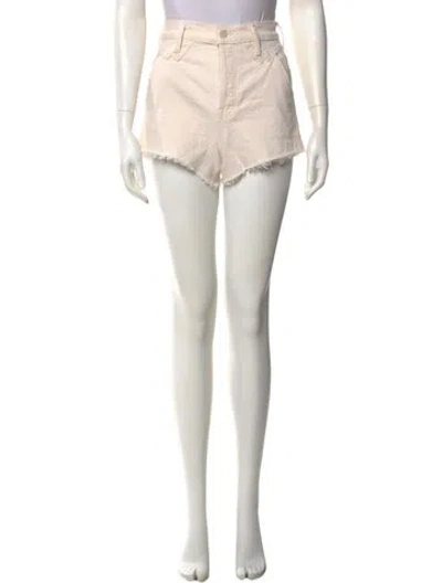 Pre-owned Mother Mini Shorts In Neutral