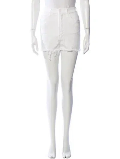 Pre-owned Mother Mini Shorts In Neutral
