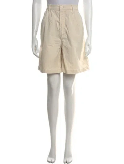 Pre-owned Mother Mini Shorts In Neutral