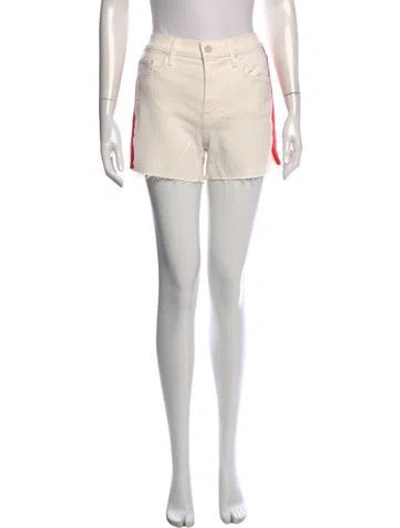 Pre-owned Mother Mini Shorts In Neutral
