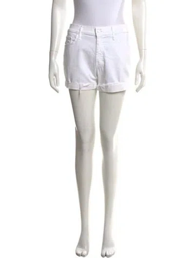 Pre-owned Mother Mini Shorts In Neutrals