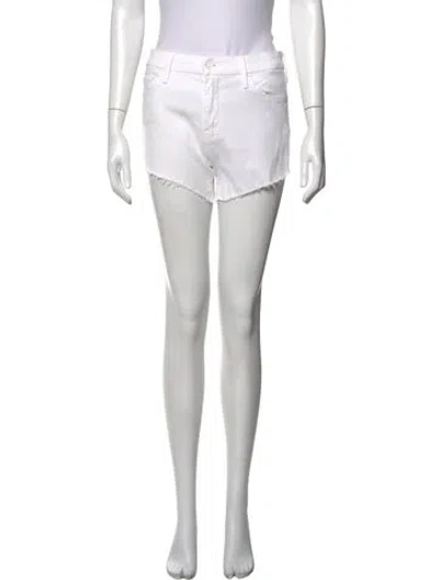 Pre-owned Mother Mini Shorts In Neutrals