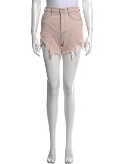 Pre-owned Mother Mini Shorts In Pink