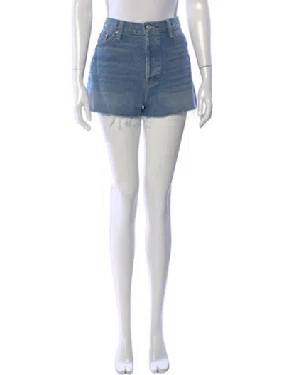 Pre-owned Mother Mini Shorts W/ Tags In Blue