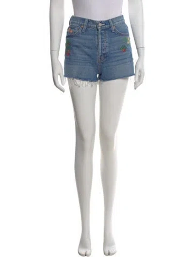 Pre-owned Mother Mini Shorts W/ Tags In Blue