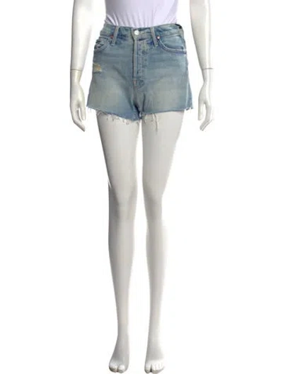 Pre-owned Mother Mini Shorts W/ Tags In Blue