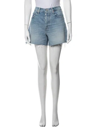 Pre-owned Mother Mini Shorts W/ Tags In Blue