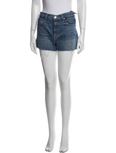 Pre-owned Mother Mini Shorts W/ Tags In Blue/white