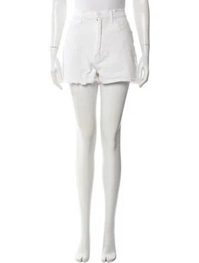 Pre-owned Mother Mini Shorts In White