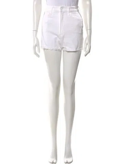 Pre-owned Mother Mini Shorts In White