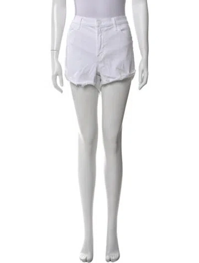Pre-owned Mother Mini Shorts In White