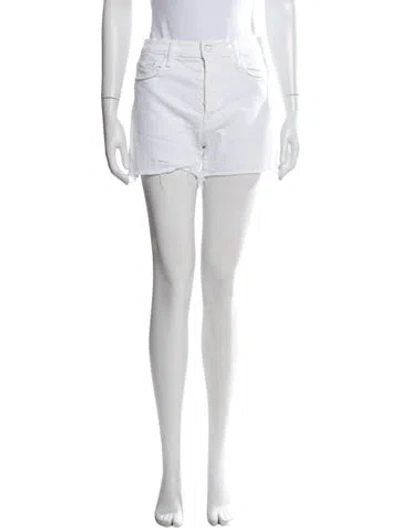 Pre-owned Mother Mini Shorts In White