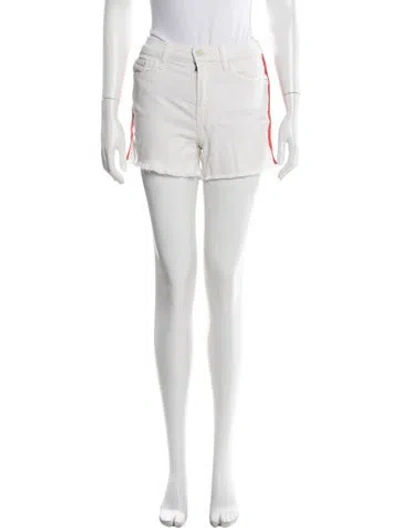 Pre-owned Mother Mini Shorts In White