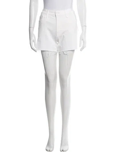 Pre-owned Mother Mini Shorts In White