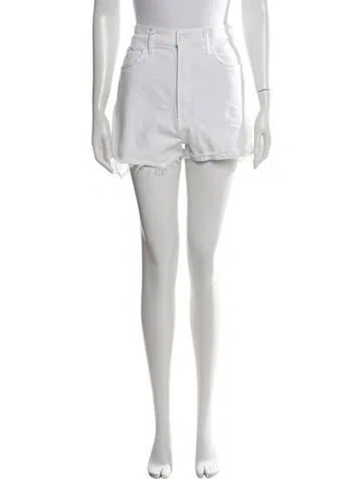 Pre-owned Mother Mini Shorts In White
