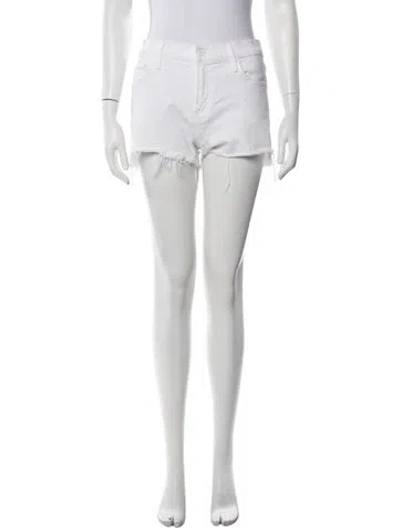Pre-owned Mother Mini Shorts In White