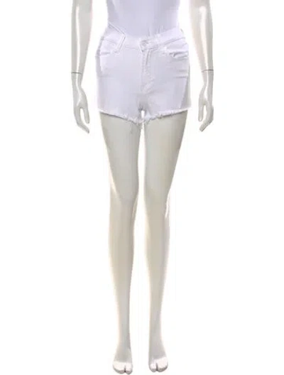 Pre-owned Mother Mini Shorts In White