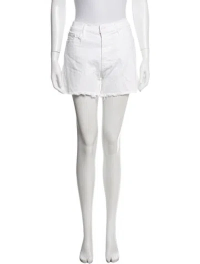 Pre-owned Mother Mini Shorts In White