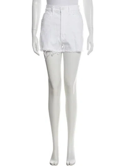 Pre-owned Mother Mini Shorts In White
