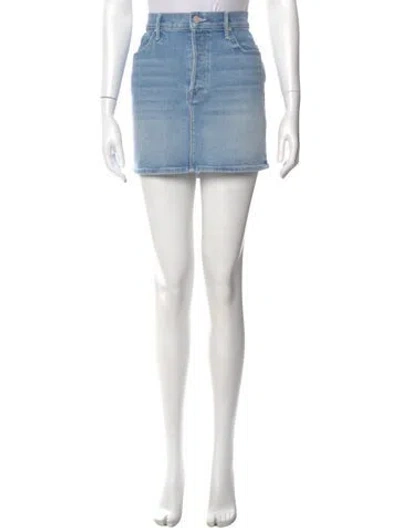 Pre-owned Mother Mini Skirt In Blue