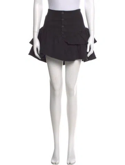 Pre-owned Mother Mini Skirt In Gray