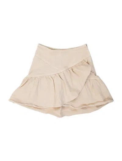 Pre-owned Mother Mini Skirt In Neutrals
