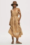 Mother The More Is More Maxi Dress In Beige