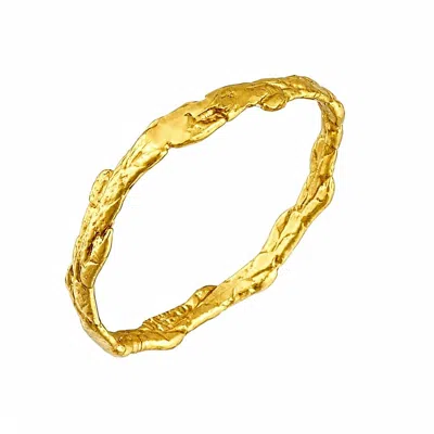 Mother Nature Jewelry Women's Juniper Leaf Twig Ring, Handmade Gold Minimalist Band - Nature Jewelry, Sterling Silver