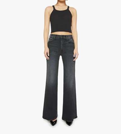 Mother Not Today Satan Lil Hustler Roller Sneak Jeans In Black In Blue